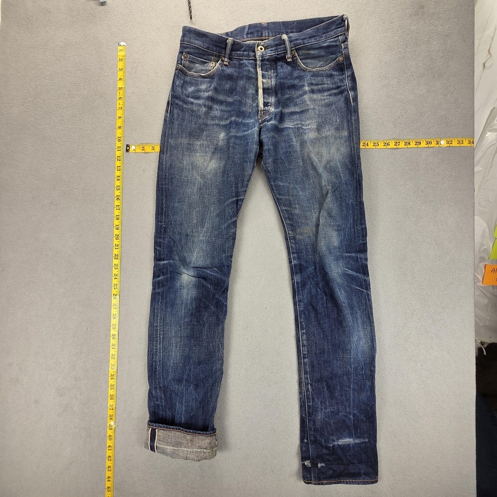 Japan Blue Jeans Mens 32x34 Blue Selvedge JB0404 Whiskers Honeycomb Made Japan